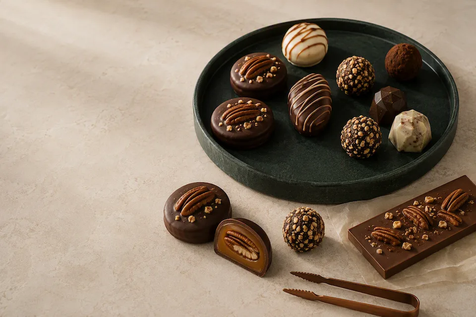 Chocotejas, bombones, trufas y barra artesanal de la Colección Atelier Miskytos